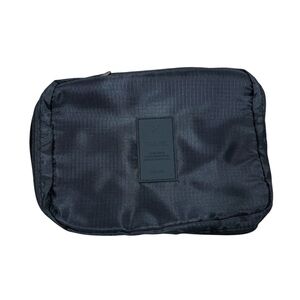 black toiletry bag
